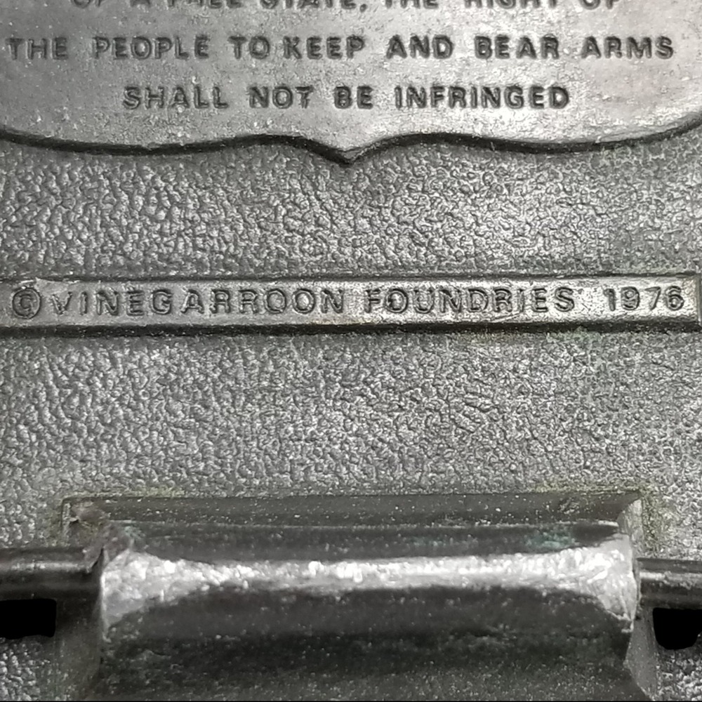 Bergamot Brass Works Second Amendment Belt Buckle Our American Heritage Eagle 76 - Picture 8 of 12